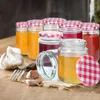 XMTECH 12er Set Sturzgläser 240 ml – Einmachgläser mit rot Produktbild-Vorschau 8
