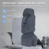 ECD Germany Moai Figur Rapa Nui Kopf 78cm hoch, Grau, aus Produktbild-Vorschau 2