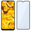 A smartphone screen with a colorful abstract wallpaper and a separate screen protector. Produktbild-Vorschau