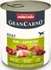 Animonda GranCarno Adult Manzo e Coniglio con Erbe 800gx6 Anteprima dell’immagine prodotto 3