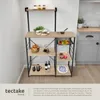 A modern kitchen shelf unit with an industrial look, styled with kitchen items. Náhled obrázku produktu
