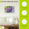 ARTland Leinwandbild fensterblick Hortensien im Garten Produktbild-Vorschau 2