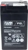 A black battery with labels and warnings. Podgląd zdjęcia produktu