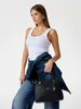 Stylische schwarze Damen-Tasche mit verstellbarem Produktbild-Vorschau 14