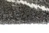 Shaggy Teppich Flokati Hochflor Rauten grau creme Größe - Produktbild-Vorschau 4