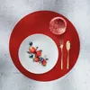 Erwin Müller Tischset Beja" 4er-Pack rot rund:  37 cm Ø" Produktbild-Vorschau 5