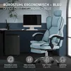 An office chair is shown in a home office setting with a desk and computer. Produktbild-Vorschau
