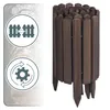 Woodygift Holz Palisade Gartenzaun Rasenkante Produktbild-Vorschau 3