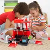 Malplay základňa hasičskej stanice na parkovisku s 3 autami Náhľad obrázku produktu 15