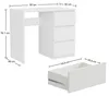 Schreibtisch Computertisch weiß matt - 90x50x77 cm mit 2 Produktbild-Vorschau 5