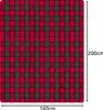 A plaid blanket with dimensions indicated. Produktbild-Vorschau