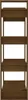 Bücherregal/Raumteiler Honigbraun 80x35x125 cm Massivholz Produktbild-Vorschau 6