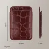 Selencia Croco Pashouder met MagSafe - Burgundy Productafbeelding-voorbeeld 7