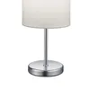 Lampe de table JERRY 1 flamme Chrome Abat-jour en tissu Voir les images du produit 10