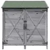 vidaXL Tuinhuis, grijs, 106 x 56 x 113,5 cm, massief hout Productafbeelding-voorbeeld 5
