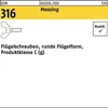 Reyher  Flügelschrauben DIN 316 Messing M 5 x 16 Ms (100 Produktbild-Vorschau 1