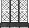 vidaXL Pflanzkübel mit Spalier Schwarz 120x40x121,5 cm PP - Produktbild-Vorschau 10