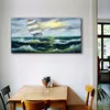 Coloray Canvas 100x50  Wandbild Leinwand Bilder Wellen Produktbild-Vorschau 3