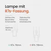 VITO R7s Halogen Stablampe 150W 2300lm 2800K Warmweiß 240V Produktbild-Vorschau 4