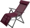 A burgundy and graphite gray reclining garden chair is shown against a white background. Produktbild-Vorschau