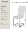 Chaises de Salle à Manger BETTINA Rembourrées Pieds en Voir les images du produit 6