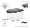 Rotho 2er Set Aufbewahrungsbox mit Rollen 57L Roller 6 - Produktbild-Vorschau 3