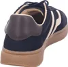 A rear view of a navy blue Gant sneaker with cream accents and a brown heel tab. Anteprima dell’immagine prodotto