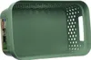 A green storage basket with holes on the sides and handles. Anteprima dell’immagine prodotto