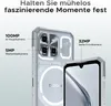 A close-up marketing image of a smartphone, highlighting its camera specifications and design. Podgląd zdjęcia produktu