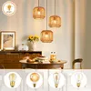 ZMH Lampe à suspendre Boho Lampe à suspendre en rotin Voir les images du produit 5