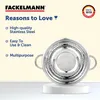 Fackelmann vergietkom, pastaziever, 24 cm, roestvrij staal Productafbeelding-voorbeeld 11