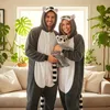 Onesie Kigurumi Pyjamas Lemur Verkleidung Kostüm S: 145 - Produktbild-Vorschau 2