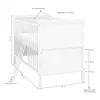 Baby-Delux Babybett Kinderbett Jack Umbaubar 140x70 Weiß Produktbild-Vorschau 11