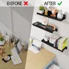 PromoHome® 4 Stück schwebende Wandregale, ohne Bohren, Produktbild-Vorschau 7