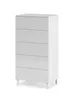 Kommode >Loft< in weiß glänzend - 61x117x40 (BxHxT) Produktbild-Vorschau 2