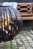 Feuerkugel Garten Feuerball Stahl Rostoptik Terrasse Deko Produktbild-Vorschau 3