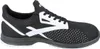 A side view of a black and white athletic shoe. Produktbild-Vorschau