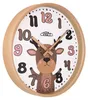 PRIM Kalay Kinderwanduhr Holz lautlos Naturbelassen/Weiß 30 Produktbild-Vorschau 4