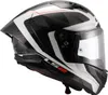 LS2 FF805 Thunder GP Raute Carbon Helm, weiß/grau, S  Produktbild-Vorschau 6