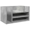 vidaXL Schreibtisch-Organizer Betongrau 44,5x24x25 cm Produktbild-Vorschau 1