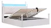 Łóżko podwójne Merax 140 x 190 cm z hydraulicznym schowkiem Podgląd zdjęcia produktu 11