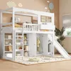 Kinderzimmer Etagenbett mit Rutsche, Schrank, Regalen, Produktbild-Vorschau 8
