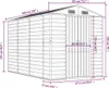 vidaXL Abri de jardin gris clair 191x300x198 cm Acier Voir les images du produit 8