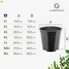 Garronda, lot de 20 pots ronds en plastique pour semis, Voir les images du produit 4