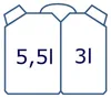 hünersdorff 824900, 8,5 l, Kunststoff, Schwarz, Natürlich Produktbild-Vorschau 5