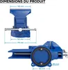 Étau d’atelier Heavy Duty 125 mm Mâchoire de serrage & Voir les images du produit 8