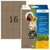 HERMA 2073, Braun, Abgerundetes Rechteck, Permanent, Produktbild-Vorschau 1