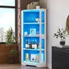 Armadio in vetro con illuminazione a LED, mobile angolare Anteprima dell’immagine prodotto 2