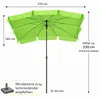 BURI Tropico Sonnenschirm 210x140 cm - Rechteckiger Produktbild-Vorschau 6