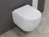Keramik Hänge-WC Wand WC Tiolette - spülrandlos - Softclose Produktbild-Vorschau 2